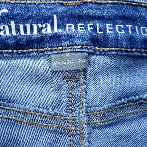 Natural Reflections Jeans Womens Size 4 Blue Vintage Reunión Medium Wash Denim - Picture 8 of 13